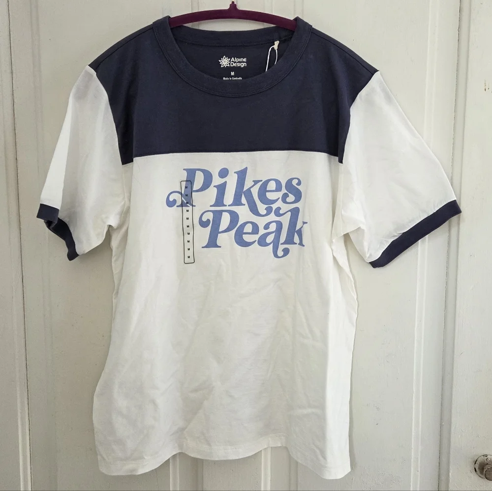 Pike's Peak Alpine Design Ringer Tee Shirt - Picture 7 of 10